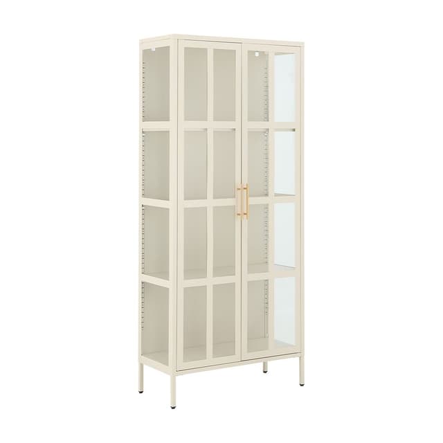 ตู้โชว์ รุ่นเซี่ยงไฮ้ ขนาด 80 ซม. - สีครีม