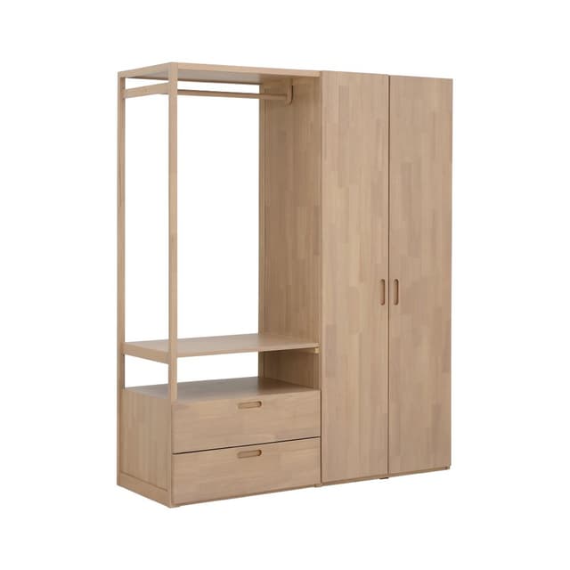 ตู้เสื้อผ้า รุ่นเรียวกัง ขนาด 160 ซม. - สีโอ๊ตมิลค์