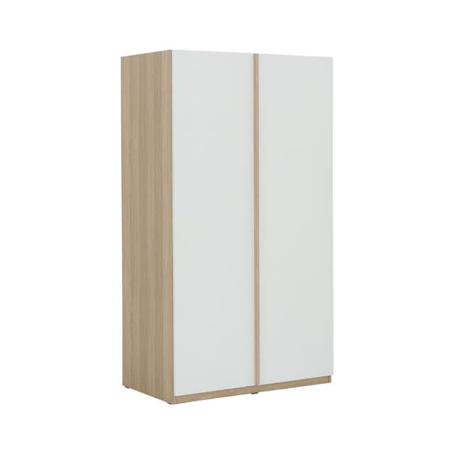 ตู้เสื้อผ้า 2 บาน รุ่นซิโน่-O - สีเลอบาน่า โอ๊ค/ขาว