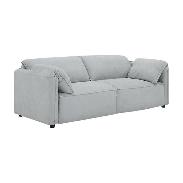 โซฟาผ้า 3 ที่นั่ง รุ่นฟอลโล - สีเทาอ่อน