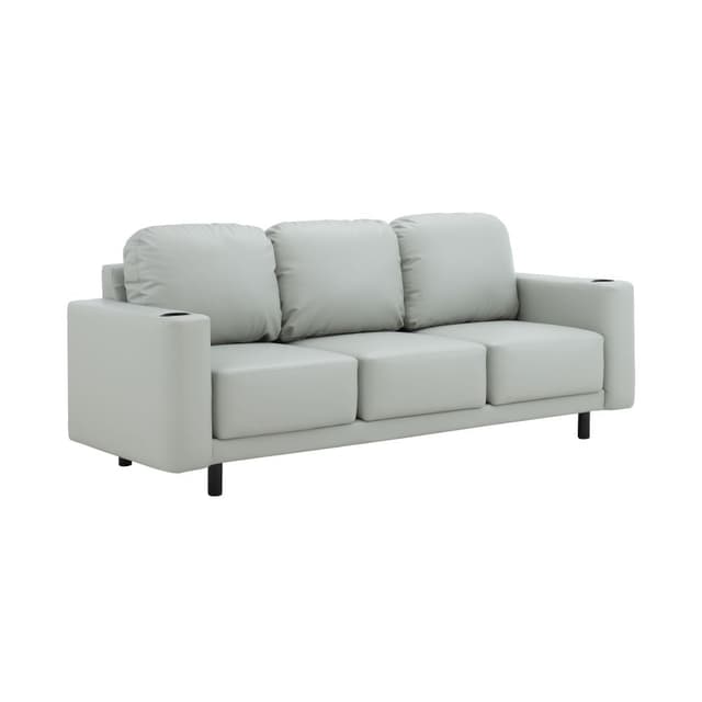 โซฟา PVC 3 ที่นั่ง รุ่นโอวาน่า - สีเทา