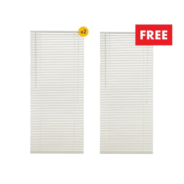 ซื้อ 1 แถม 1 มู่ลี่พีวีซี รุ่นลูเมน ขนาด 70 x 160 ซม. (คละแบบได้)