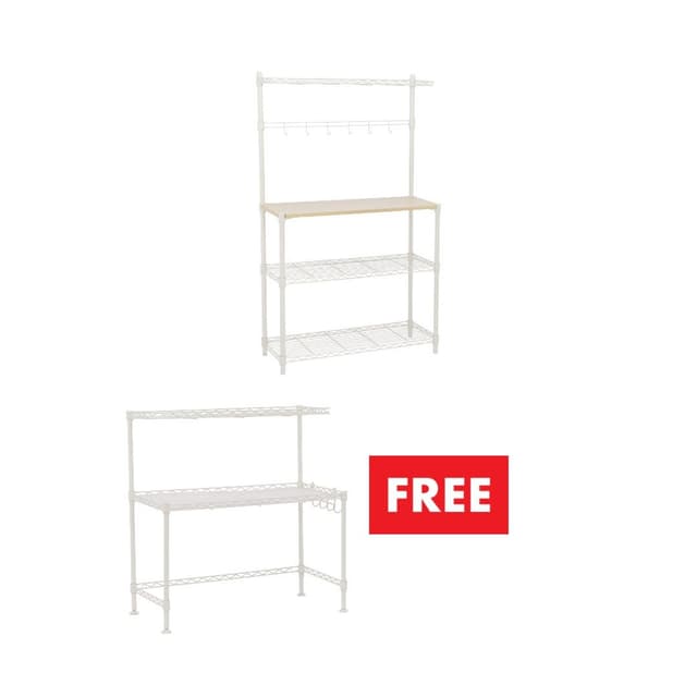ซื้อชั้นวางของอเนกประสงค์ 4 ชั้น รุ่นเนสโต้ แถมฟรี! ชั้นวางไมโครเวฟ 2 ชั้น รุ่นเนสโต้