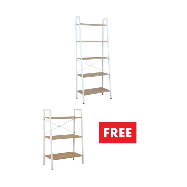 ซื้อชั้นวางของ 5 ชั้น รุ่นอาเธอร์ แถมฟรี! ชั้นวางของ 3 ชั้น รุ่นอาเธอร์