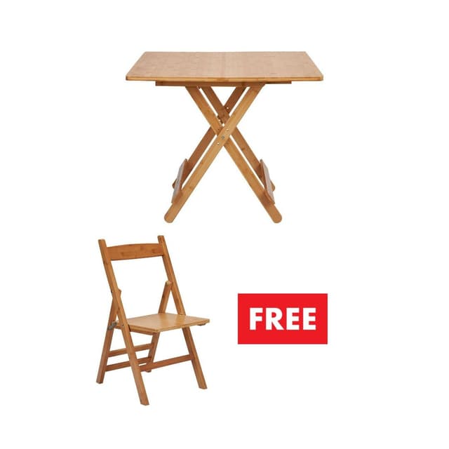 ซื้อโต๊ะพับอเนกประสงค์ รุ่นมินิโตะ ขนาด 68 x 68 x 60 ซม. แถมฟรี! เก้าอี้พับได้ รุ่นมินิโตะ ขนาด 38 x 40 x 72 ซม.