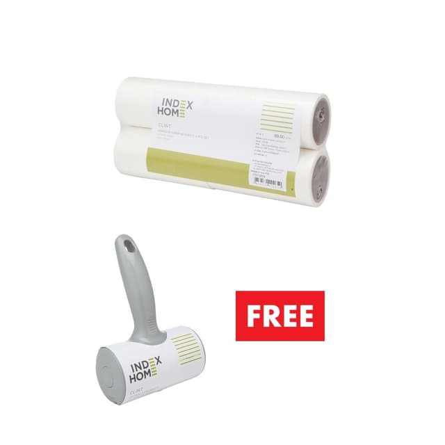 ซื้อกระดาษกาว รุ่น คลินท์ 60 แผ่น (4 ชิ้น/ชุด) แถมฟรี! ลูกกลิ้งขจัดฝุ่น รุ่น คลินท์ (60 แผ่น)