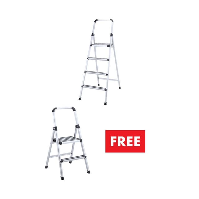 ซื้อบันได 4 ชั้น รุ่นแบรดฟอร์ด 47.5 x 136.6 ซม. แถมฟรี! บันได 2 ชั้น รุ่น แบรดฟอร์ด/พี W42.5 x H90.6