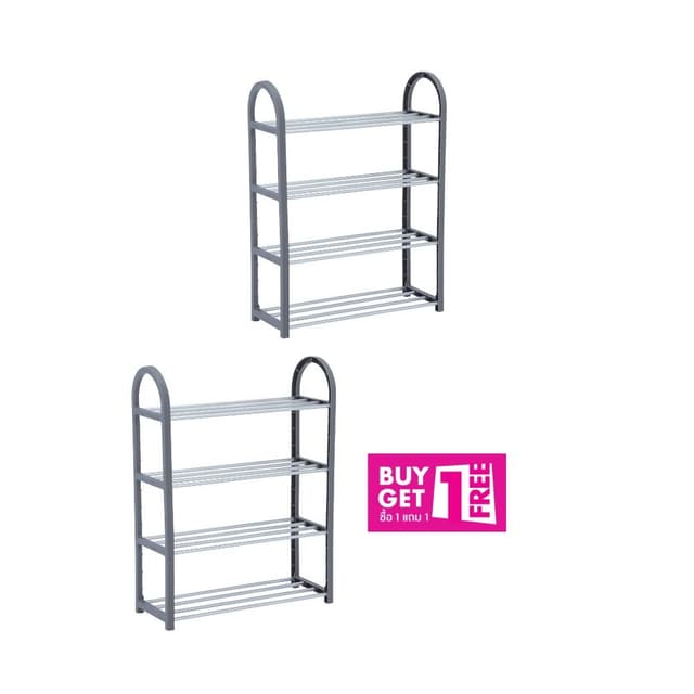 ซื้อ 1 แถม 1 ชั้นวางรองเท้า 4 ชั้น รุ่นดี-สกอร์/เอ็น