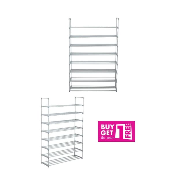 ซื้อ 1 แถม 1 ชั้นวางรองเท้า 8 ชั้น รุ่นดี-สกอร์/เอ็น