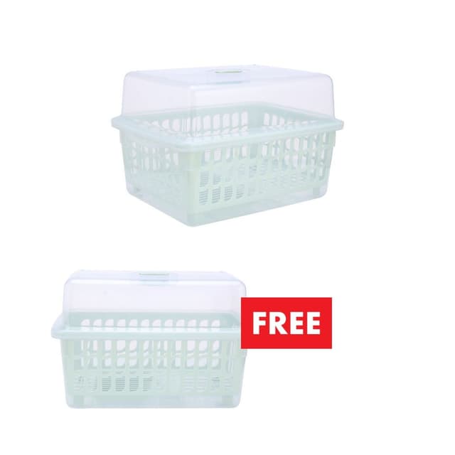ซื้อที่คว่ำจาน พร้อมฝา รุ่นเจซีเจ ขนาด 45.4 x 33.5 x 29.7 ซม. แถมฟรี! ที่คว่ำจาน พร้อมฝา รุ่นเจซีเจ ขนาด 45 x 24 x 29.5 ซม.