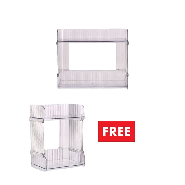 ซื้อชั้นวางของในห้องน้ำ 2 ชั้น รุ่นอควา-B แถมฟรี! ชั้นวางของในห้องน้ำ 2 ชั้น รุ่นอควา-A