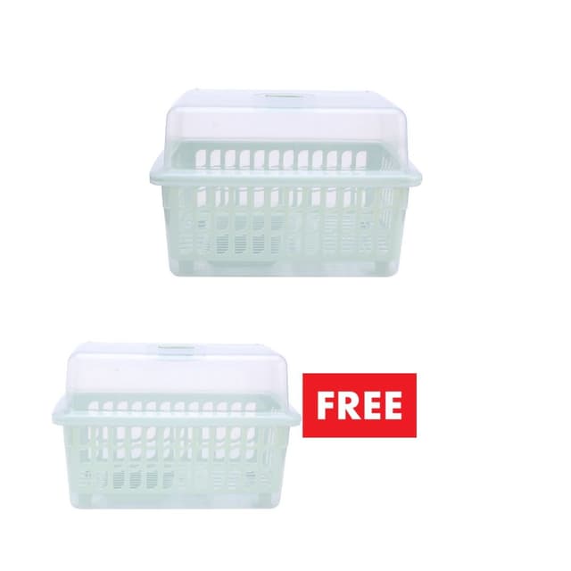 ซื้อที่คว่ำจานพร้อมฝา รุ่นเจซีเจ ขนาด 45.4 x 33.5 x 29.7 ซม. แถมฟรี! ที่คว่ำจานพร้อมฝา รุ่นเจซีเจ ขนาด 45 x 24 x 29.5 ซม.