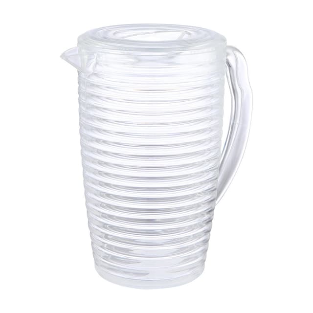 เหยือกน้ำมีลอน ขนาด 2200 มล. - สีใสโปร่ง