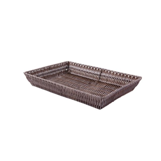 ตะกร้าอเนกประสงค์ รุ่นบาสต้า ขนาด 27 x 18 x 5.5 ซม. - สีน้ำตาล