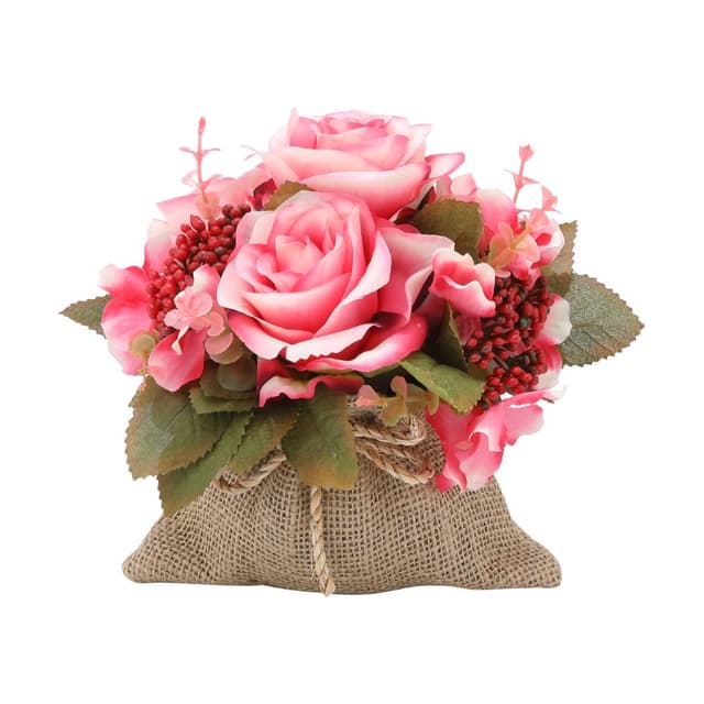 ดอกไม้ในกระสอบเล็ก รุ่นโรส - สีชมพู