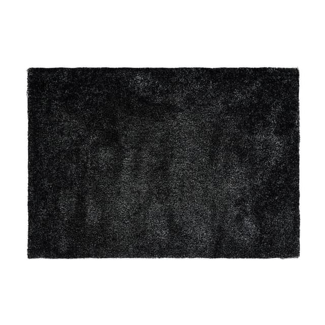 พรมขนยาว รุ่นไซรัส ขนาด 120 x 180 ซม. - สีดำ / ขาว