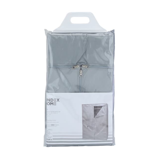 ผ้าคลุมตู้ PVC รุ่นเคว่า (แบบซิป) ขนาด 90 ซม. - สีเทา