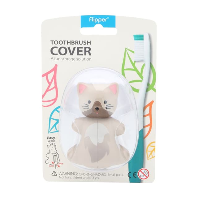 ที่ครอบแปรงสีฟัน รุ่น ฟัน แอนนิมอล - สีน้ำตาล