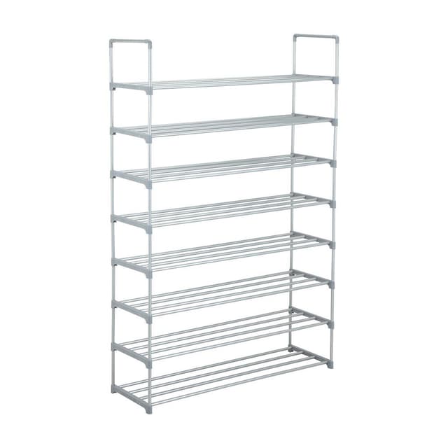 ชั้นวางรองเท้า 8 ชั้น รุ่นดี-สกอร์/เอ็น - สีเงิน