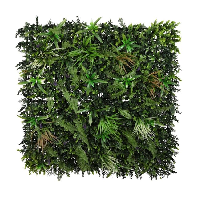 ไม้ประดิษฐ์ติดผนัง รุ่นเวอร์ตินี่ ขนาด 100 x 100 ซม. - สีเขียว