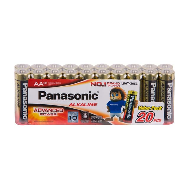 ถ่านอัลคาไลน์ พานาโซนิค รุ่น AA PK 20 - สีแดง