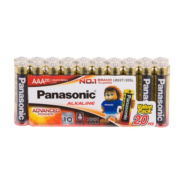 ถ่านอัลคาไลน์ พานาโซนิค รุ่น AAA PK20 - สีแดง