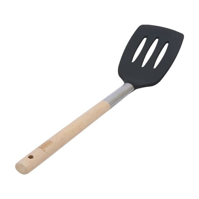 ตะหลิวมีร่องด้ามไม้ รุ่นพาราดอกซ์ - สีดำ