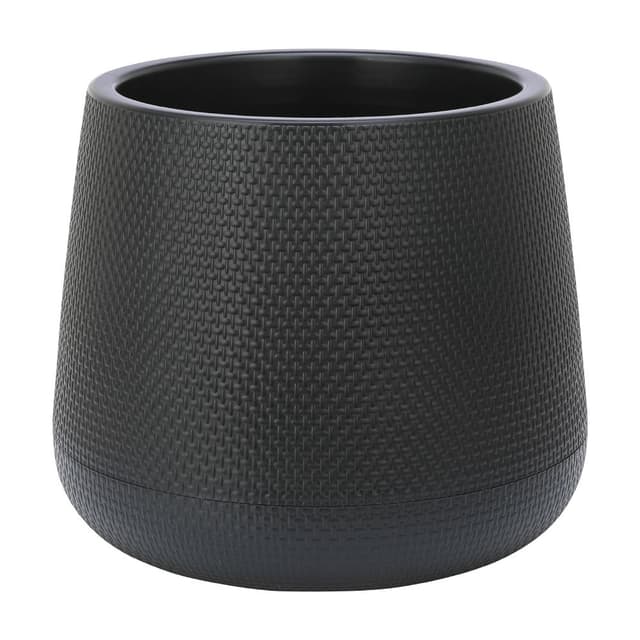 กระถางพลาสติก รุ่นวอลตั้น ขนาด 9 นิ้ว - สีดำ