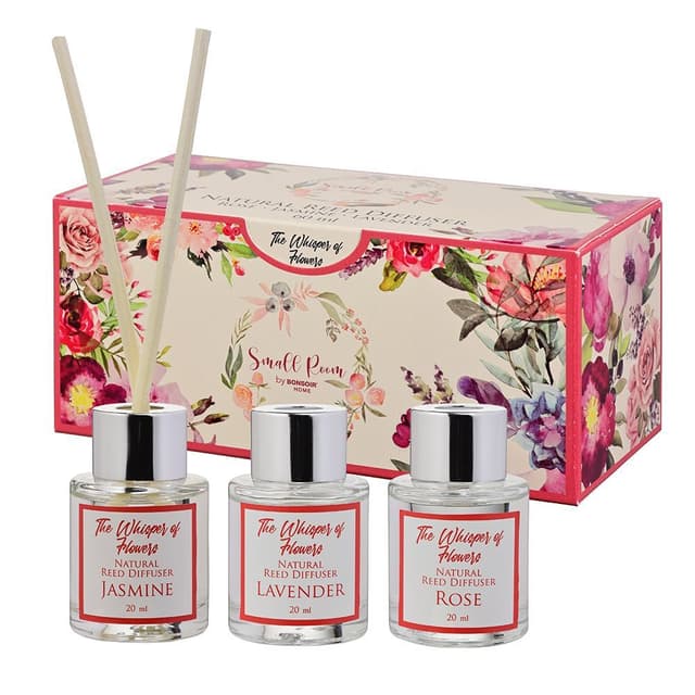 ก้านไม้หอม รุ่นฟลอร่า ขนาด 20 x 3 มล. - สีชมพู