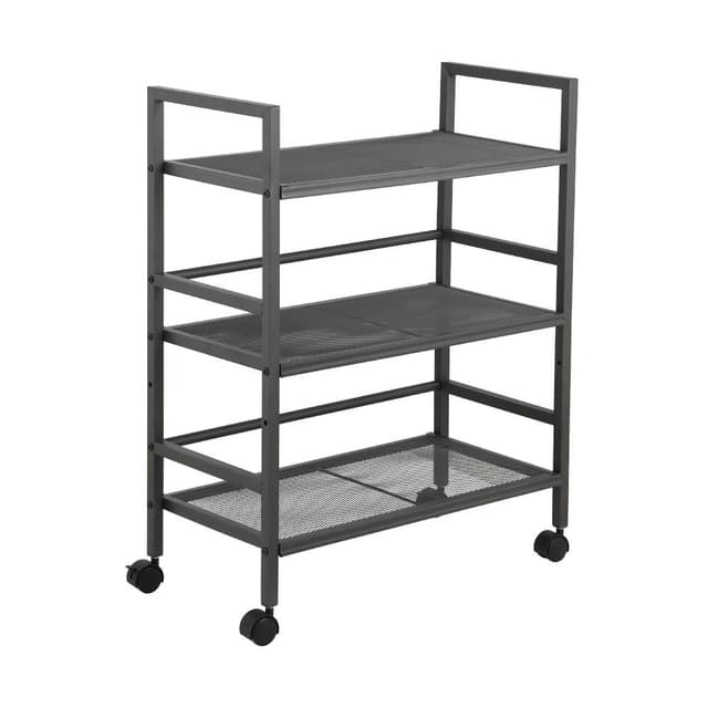 ชั้นวางของ 3 ชั้น พร้อมล้อ รุ่นแม็กซ์ - สีเทา