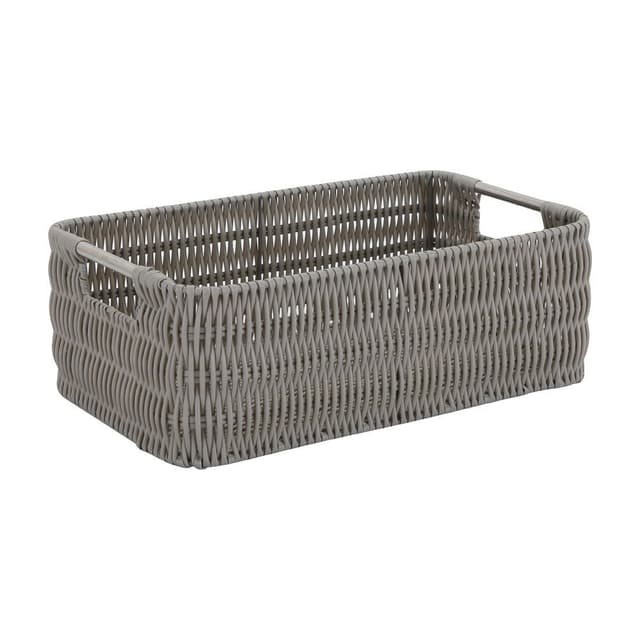 ตะกร้าอเนกประสงค์ รุ่นบีน่า ขนาด 31.5 x 19 x 11 ซม. - สีเทา