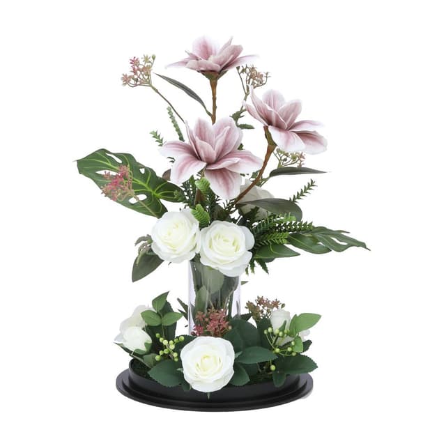 ดอกแมกโนเลียสีชมพูในแจกัน รุ่นแมกโนเลีย - สีชมพู