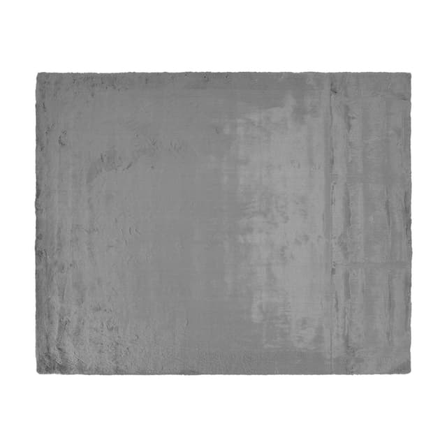 พรมขนกระต่ายเทียม รุ่นแรบบี้-เอ็กซ์แอล ขนาด 200 x 240 ซม. - สีเทา