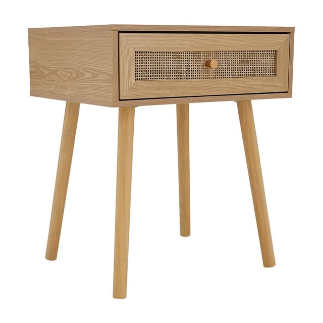 โต๊ะวางของพร้อมลิ้นชัก รุ่นสาน - สีธรรมชาติ