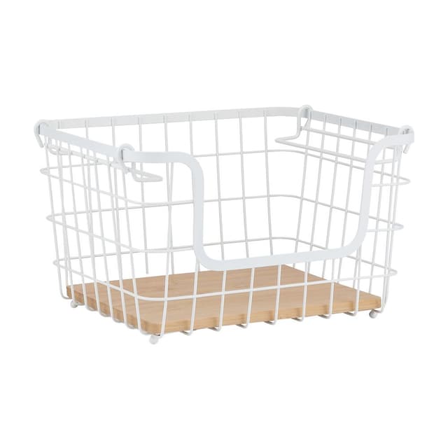 ตะกร้า รุ่นซิมพลี่ ขนาด 32.4 x 25.9 x 19 ซม. - สีขาว