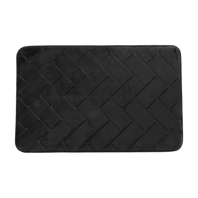 พรมเช็ดเท้าเมมโมรี รุ่นอีรินาร์ ขนาด 45 x 70 ซม. - สีดำ