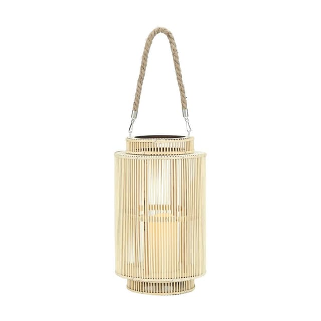 ตะเกียงพร้อมไฟแอลอีดี รุ่นบาบิ ขนาด 20 x 20 x 32.5 ซม. - สีธรรมชาติ