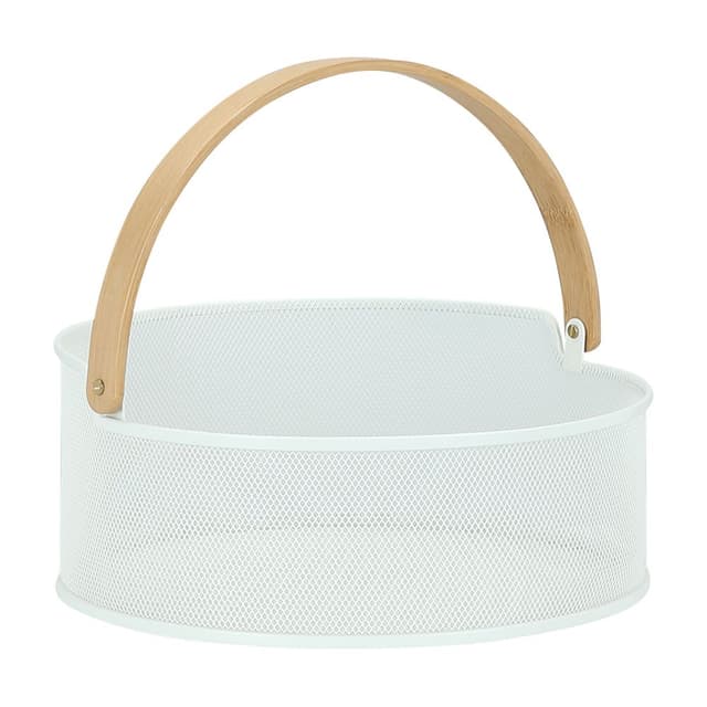 ตะกร้าอเนกประสงค์ รุ่นอาเบลโล่ ขนาด 30.5 x 30.5 x 13 ซม. - สีขาว