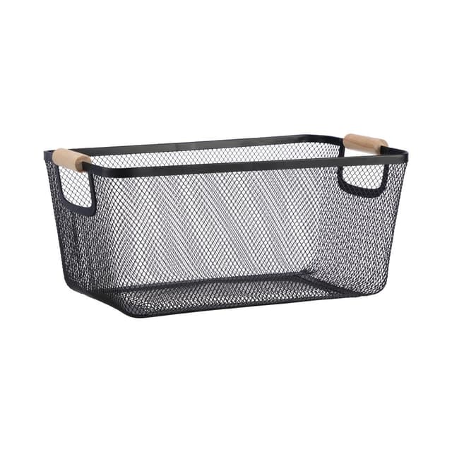 ตะกร้าอเนกประสงค์ รุ่นเคทเทล ขนาด 37.6 x 22.6 ซม. - สีดำ