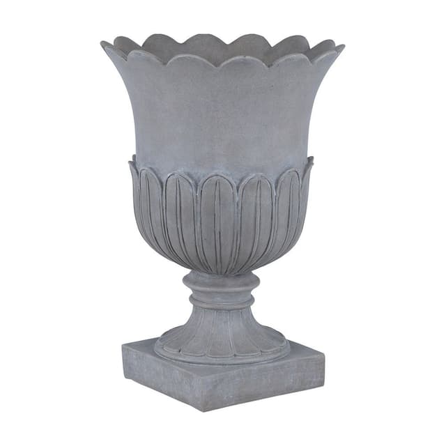 รูปปั้นแจกันดอกบัว รุ่นอลิส สูง 36 ซม. - สีน้ำตาล