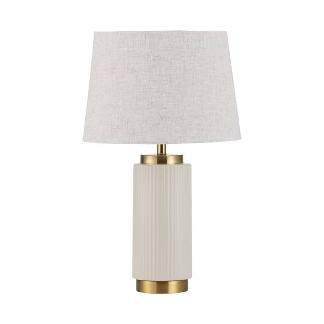 โคมไฟตั้งโต๊ะ รุ่นซานเดียก้า - สีหินทราย/ทอง