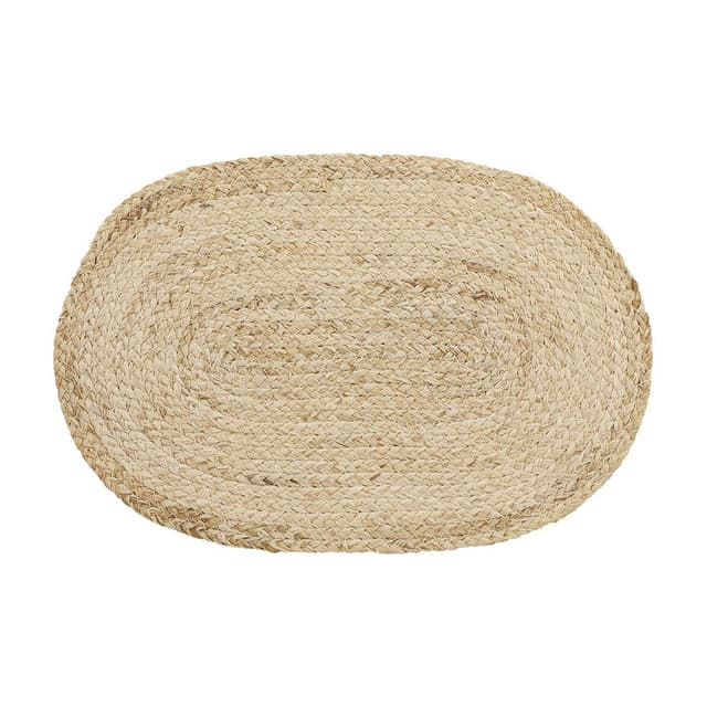 แผ่นรองจาน รุ่นคอร์นนี่ ขนาด 45 x 30 ซม. - สีธรรมชาติ