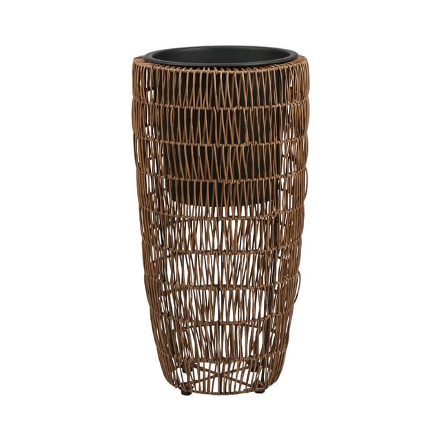 กระถางพลาสติกสาน รุ่นโคดี้ ขนาด 34 x 65 ซม. - สีน้ำตาล