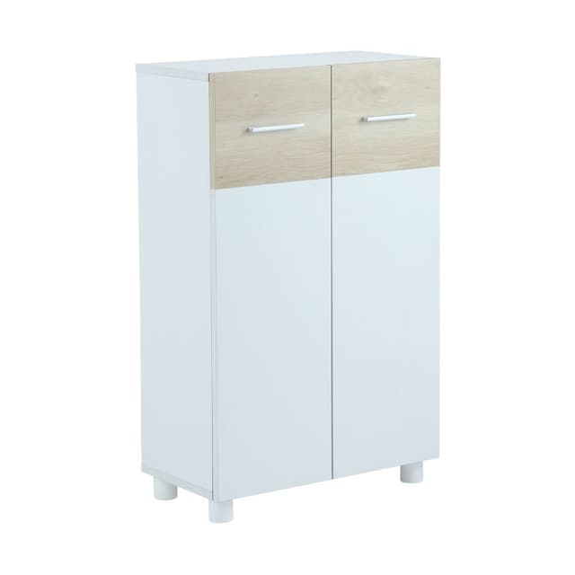 ตู้อเนกประสงค์ รุ่นมินโม่ ขนาด 60 x 30 x 82 ซม. - สีขาว/ธรรมชาติ