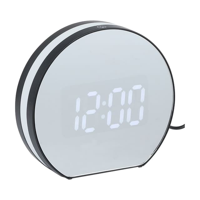 นาฬิกาปลุกหน้าจอ LED รุ่นเลมิโอ ขนาด 4.5 นิ้ว - สีดำ/ขาว