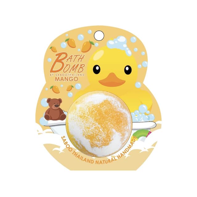 บาธบอมบ์ SABOOTHAILAND รุ่นบับเบิ้ล บาธ กลิ่นมะม่วง ขนาด 150 กรัม - สีเหลือง/ขาว