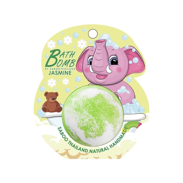 บาธบอมบ์ SABOOTHAILAND รุ่นบับเบิ้ล บาธ กลิ่นดอกมะลิ ขนาด 150 กรัม - สีเทา/ขาว