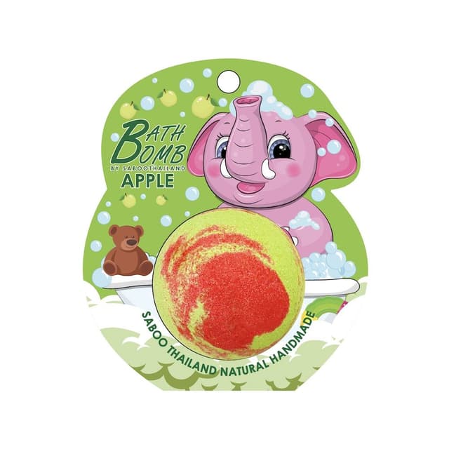 บาธบอมบ์ SABOOTHAILAND รุ่นบับเบิ้ล บาธ กลิ่นแอปเปิ้ล ขนาด 150 กรัม - สีแดง/เขียวเข้ม
