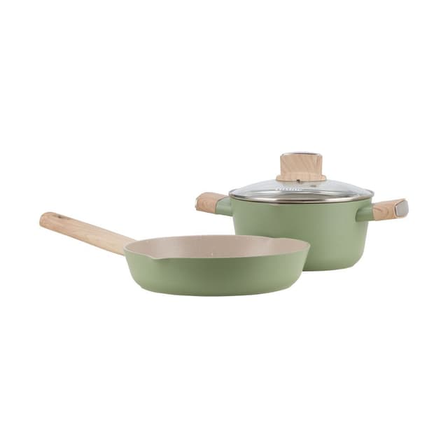 ชุดเครื่องครัว รุ่นวินเนอโร่ (3 ชิ้น/ชุด) - สีเขียว/ธรรมชาติ
