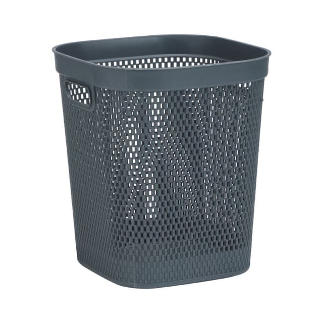 ถังขยะ รุ่นเอแกน ขนาด 12.4 ลิตร - สีเทาเข้ม